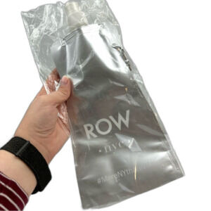 The ROW NYC Hotel Silver Reusable Drink Water Bottle NWOT OS